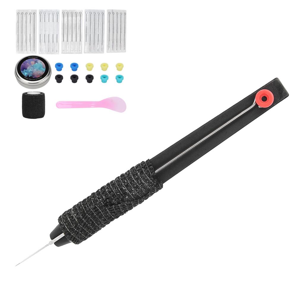 Ruční tetovací sada Stick DIY Tetovací potřeby Sada jehel Tetovací jehly Obvaz Tetovací průchodky
