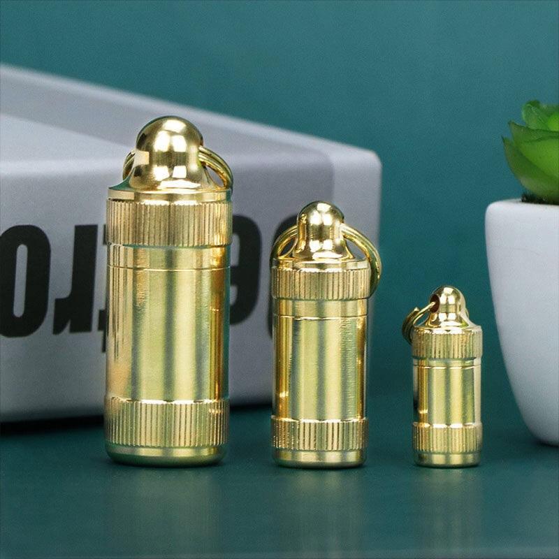 Portable Mini for Pill Organizer for Case Container Pocket for Pill Box Waterproof Medicine Bottle Keychain Sealed & Moi