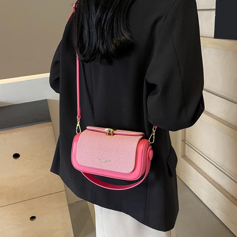 Stylish Vintage Mini Crossbody Bag with a Kiss Lock Featuring a Detachable Top Handle And a Square Design Perfect for Women AVE