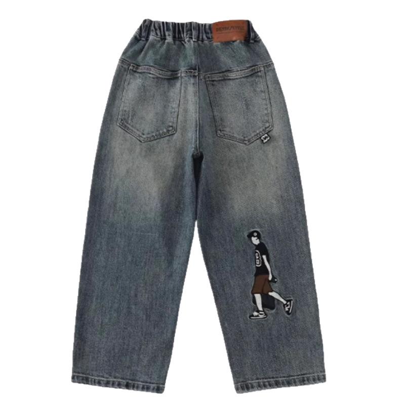 Boys' Casual Spring/Autumn Long Jeans - Children's Wear
