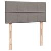 Vidaxl Letto Continentale Con Materasso, Taupe, Tessuto, 90X200 Cm