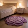 Covoraș de podea cu flori 3D, antiderapant, absorbant, covoraș de baie, formă realistă de floare, covor de zonă pentru decor dormitor, living, sală de joacă