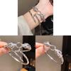Wolf 18k Gold Plated Zircon Ring Bracelet For Fashion Women