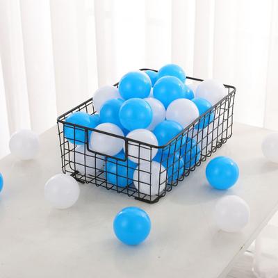 100 Unids/set Azul Blanco Pit Ball Engrosada PE A Prueba de Aplastamiento BPA Libre de Ftalato Seguro Interior Al Aire Libre Bebé Niños Pequeños Ronda Océano Bola Piscina Juguete