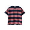 Children's Brand Export Clothing 2026 Summer New Style Kids' 95% Cotton Short-Sleeve T-Shirt Korean Style Colorful Thick Stripes