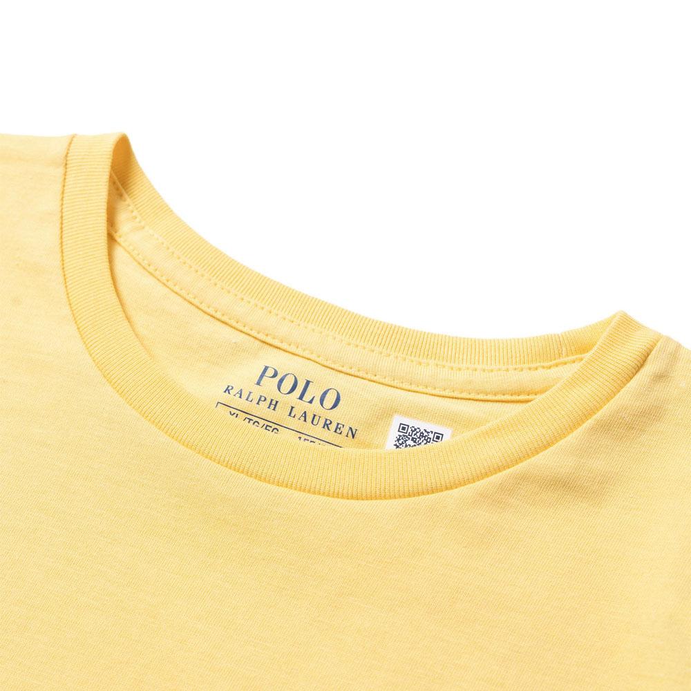 Polo Ralph Lauren Kids Solid Color Round Neck Casual Short Sleeve T-Shirt Kids Tops Yellow CWPOTSHG8020270-700