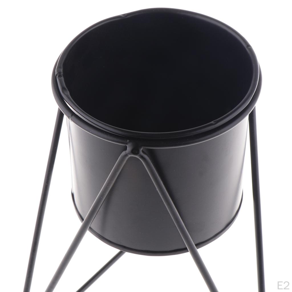 Creative Iron Rack Flower Pot Metal Vase For Indoor Living Room Balcony Bar Decoration