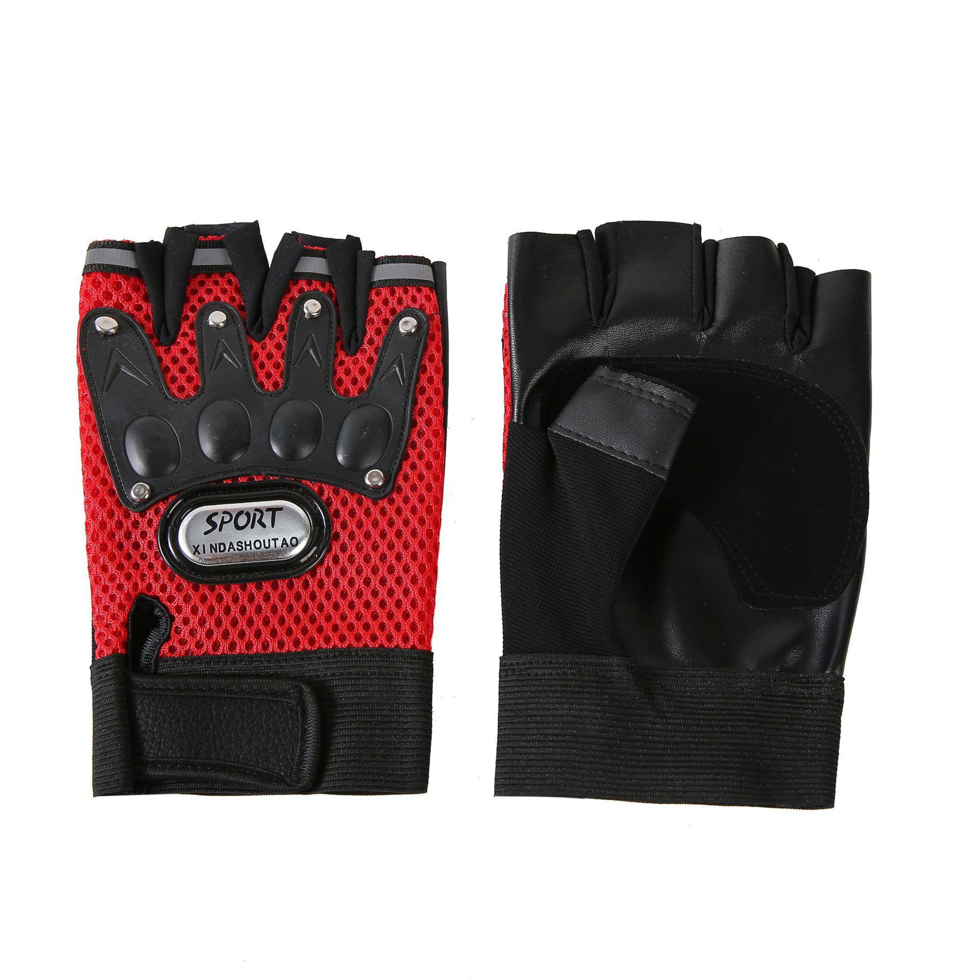 

Чоловічі тактичні велорукавички: Дихаюче, протиковзке, зносостійке, захисне спорядження для активного відпочинку червоний