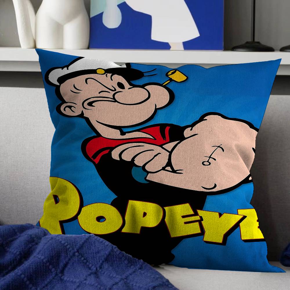 Anime PPopeye The Sailor Pillow Cushion Cover Pillowcase Living Room Sofa Home Decor Customized