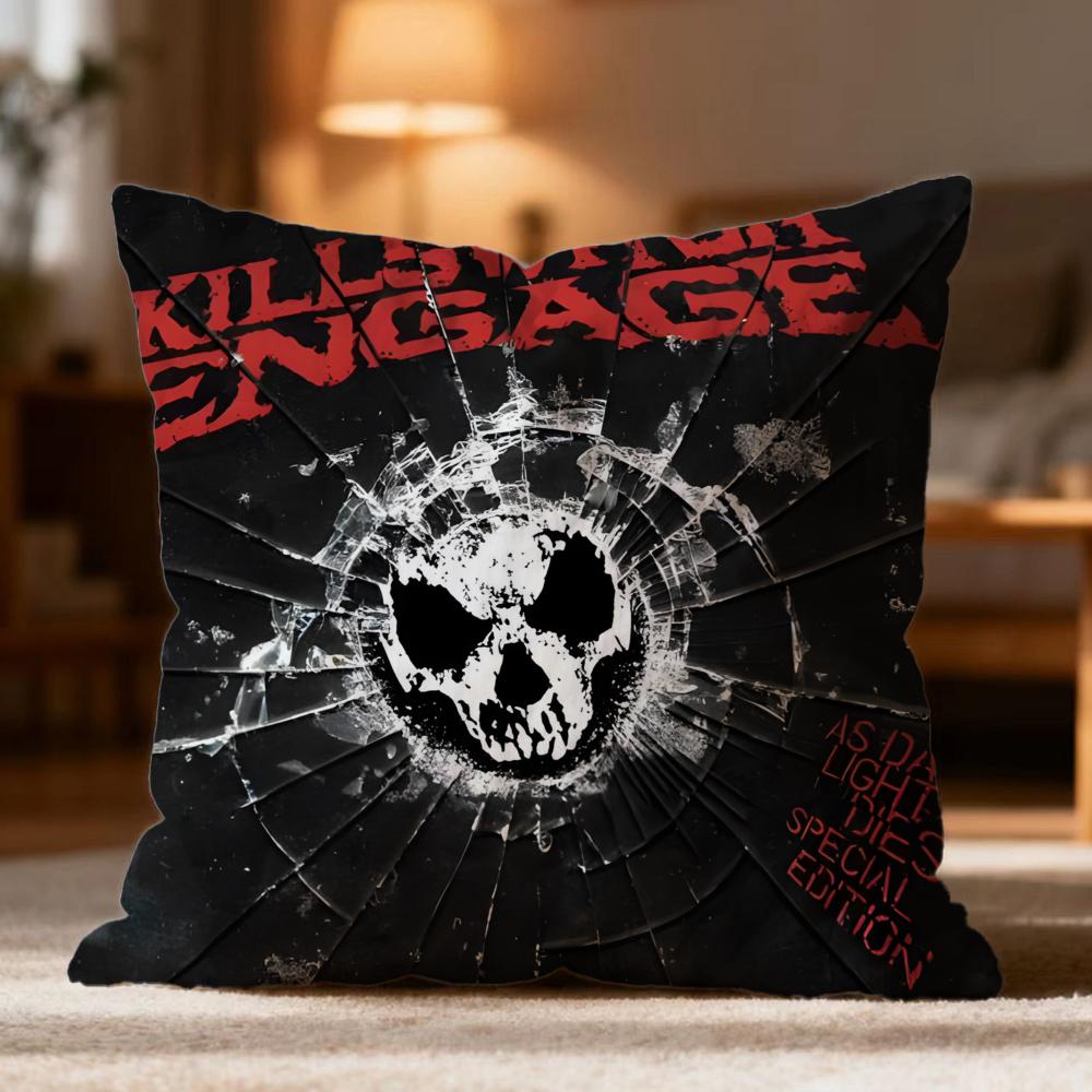 

Popular K-Kkillswitch engaged Cushion Cover Soft Washable Pillow Case Multi-Scene for Couch Bed Travel Office Use 30cmx30cm