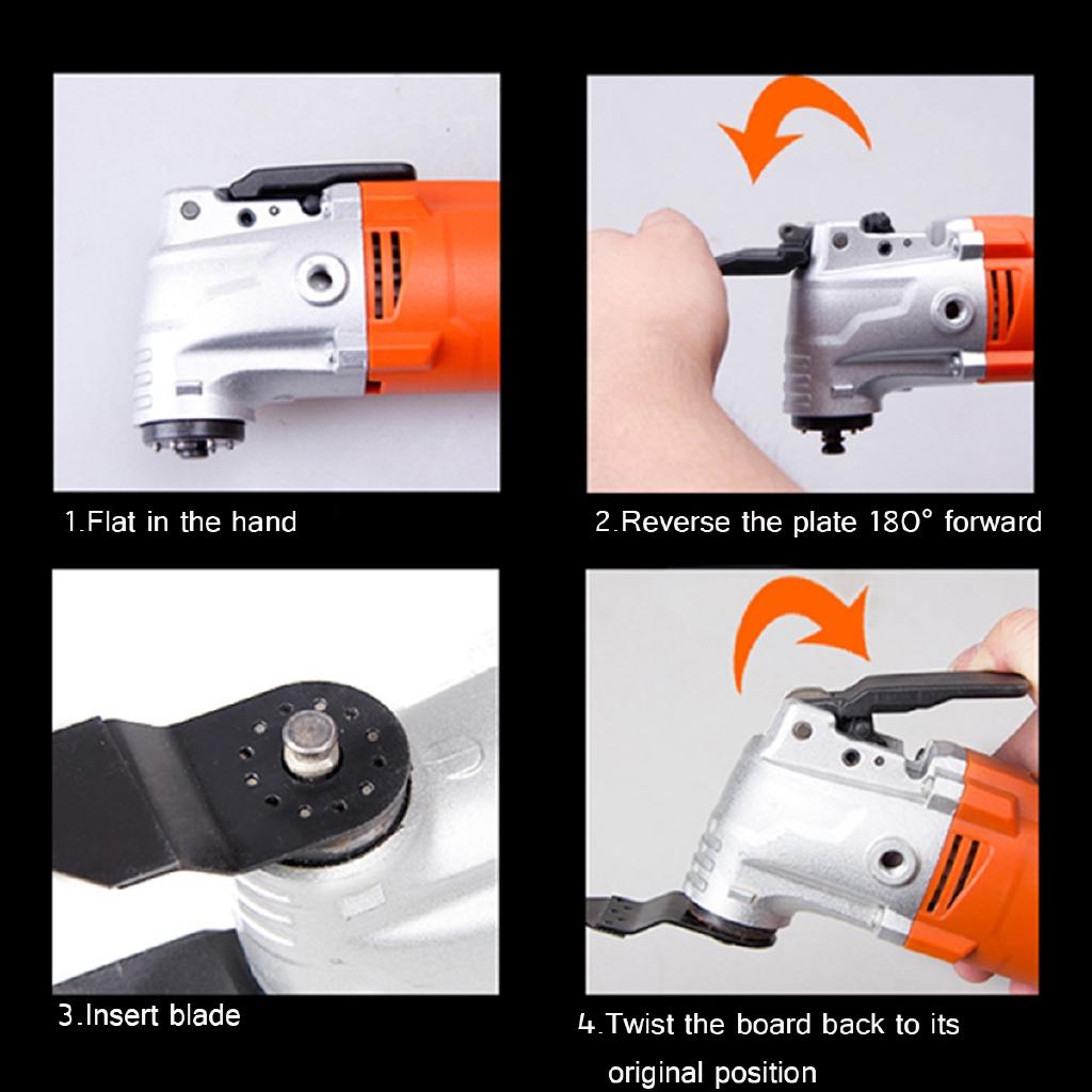 300W 220V Multi-function Oscillating Tool Kit Electric Woodworking Cutting Machine Wood Laminator Cutter Trimmer Saw