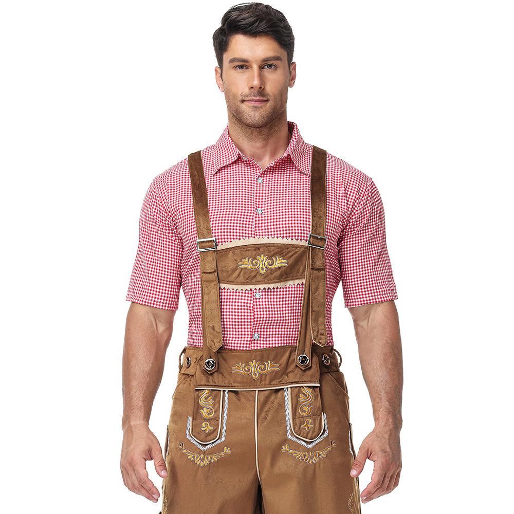 Traditional German Oktoberfest Men's Beer Festival Lederhosen
