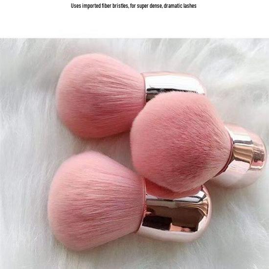 Portable Soft Bristle Mushroom Head Blush & Setting Brush