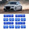 12Pcs Braided Engine Spark Plug Wire Hose Separator Clamp Fitting Kit for 8mm 9mm 10mm