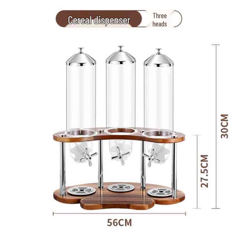 YOXONG Triple Buffet Cereal and Grain Dispenser