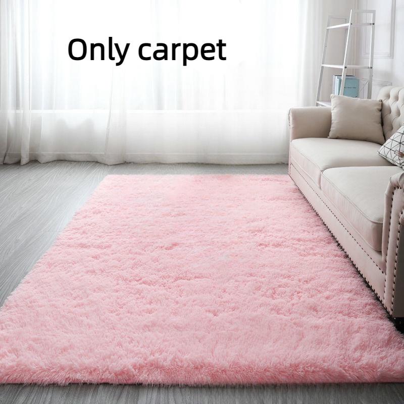 Stain-resistant Polyester Fiber Carpet For Girls' Bedroom And Living Room Decor