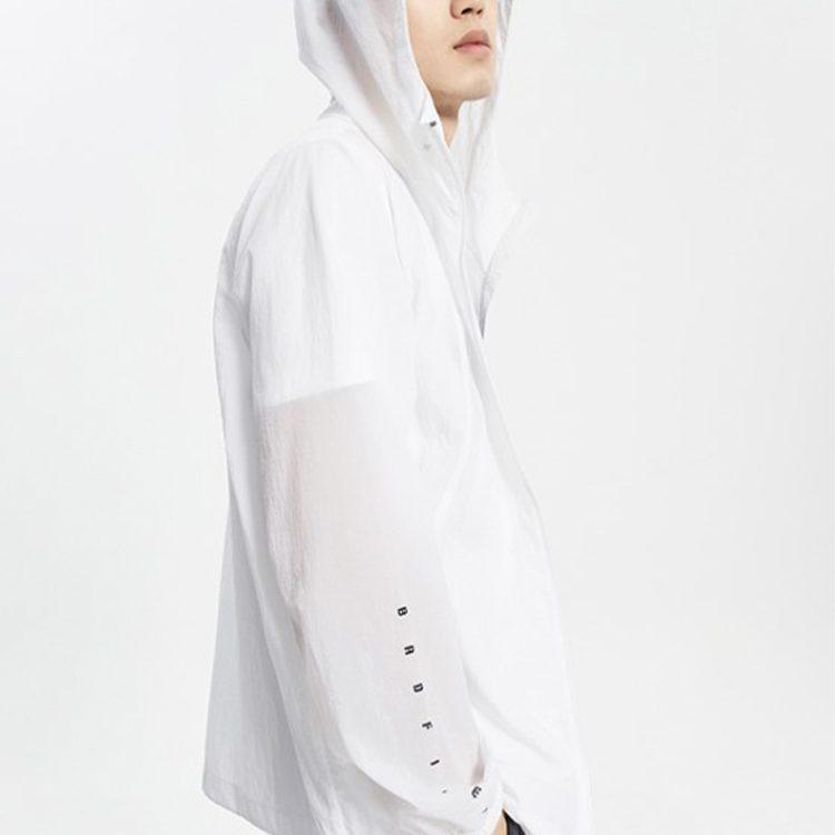 Li Ning Jackets Men's White Hooded Thin Other AFDQ207-1