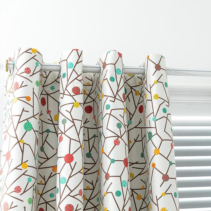 Outdoor Waterproof Blackout Curtains Balcony Blackout Curtains Waterproof And Oil-Proof Printed Curtains Finished Products