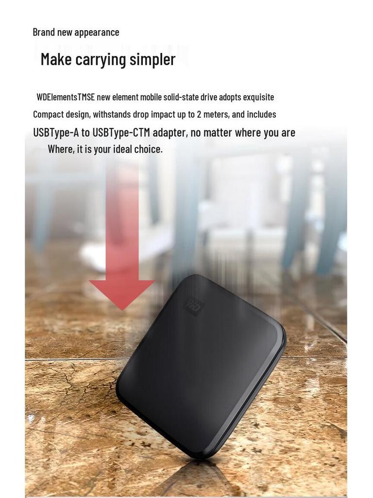 Western Digital Custom Painted Elements SE Mobile SSD - 1TB/2TB Color Print