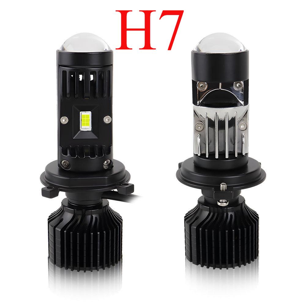 Y10Pro Lens H4 H7 Double Light Super Bright Mini Fish Eye Condenser Motorcycle Car Led High Beam Universal Headlight
