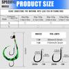 3pcs Octopus Cuttlefish Jig Head Fishing Hooks Soft Squid Silicone Skirt Hooks Luminous Professional Metal Jigging Lure
