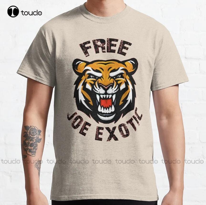 Tiger Free Joe Exotic Classic TShirt Unisexs RunningShirts Custom Aldult Teen Unisex Digital Printing Tee Shirt Xs5xl Cotton New