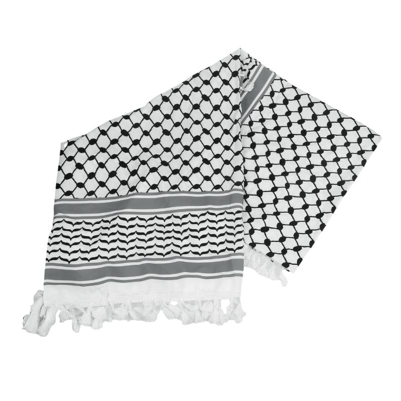 Fashion Adult Keffiyeh Headscarf with Jacquard Pattern Arab Style Headscarf
