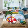 Surf Duvet Cover Set Beach Printed Hawaii Vacation Bedding Set for Adult Women Girl Tropical Botanical Polyester Comforter Cover