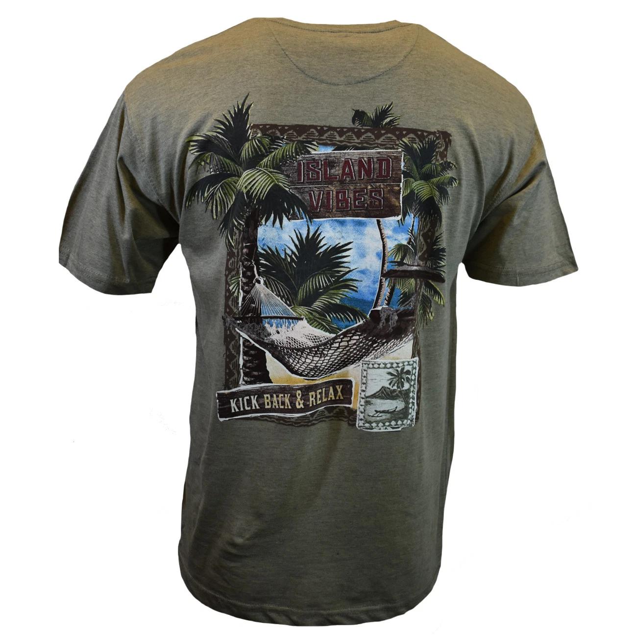 Mens Tee T Shirt S M L XL XXL Bahama Beach Hawaiian Surf Island Aloha Palm NEW 4XL