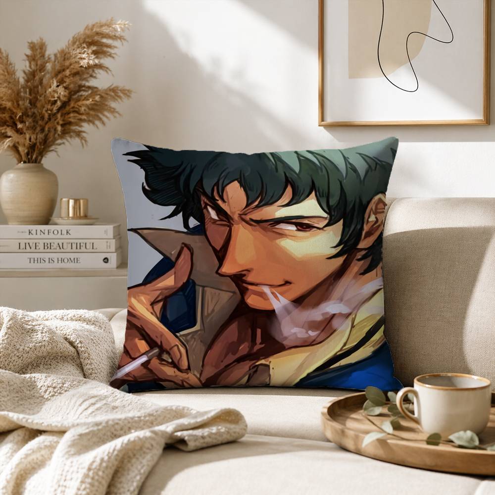 C-Cowboy S-Spike B-Bebop S-Spiegel-SS Pillow Case for Sofa Living Room Home office Decor Protective Cover