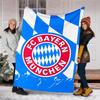 1pc B-Bayern Munich (9) Theme Blanket - Digital Print, Polyester, Cozy for All Seasons, Perfect for Outdoor, and Travel