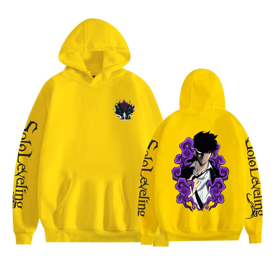 New Fashion Solo Leveling Hoodies Cartoon Printed Sweatshirts Casual Long Sleeve Tops for Men Women