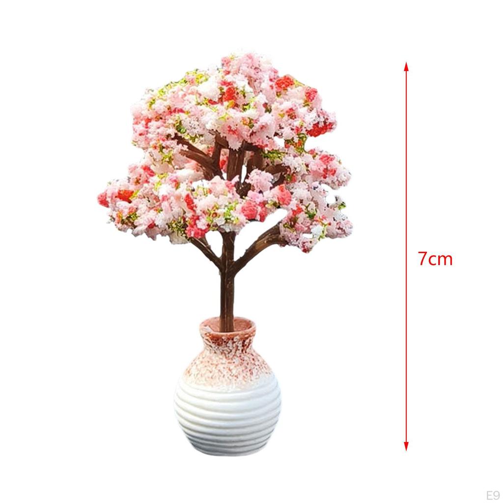 Artificial Bonsai Tree Car Dashboard Decor Model for Window