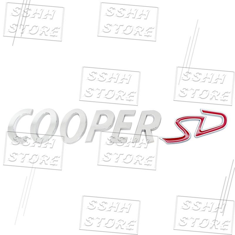 Car-Styling COOPER SD Emblem Car Trunk Body Stickers For Cooper S JCW R55 R56 R57 R58 F54 F55 F56 F57 F60 Countryman