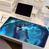 Large Mouse Pad P-Pokemon Charizard Locking Edge Carpet Laptop Pc Gamer Keyboard Mat Mousepad Edge White Tassel Rubber Table Mat
