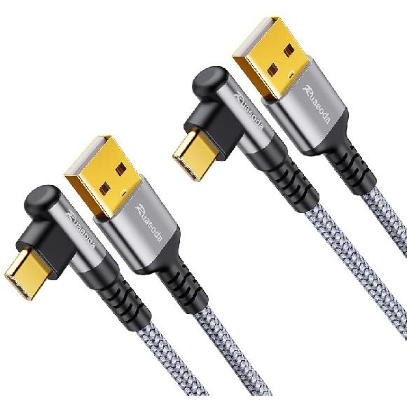 USB C Cable 6 ft,Carplay Cable Cord 2Pack 3.1A Type C Charger Fast Charging Cable, USB A to USB C 3A Charger Durable Nylon Braided for Car Carplay 6Ft 2Pack