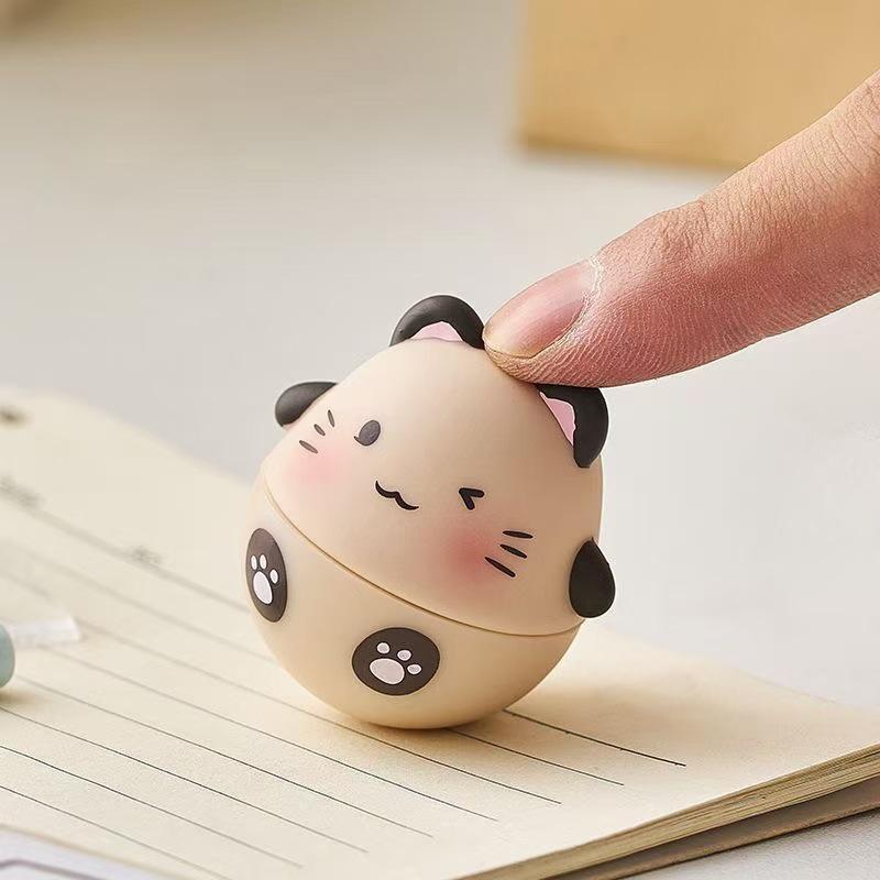 Cute Spherical Mini Tumbler Ornament - Resin Decompression Desktop Décor Gift