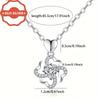 925Pure Silver Minimalist Four-leaf Clover Heart-shaped Pendant Necklace, Elegant and Versatile Silver Women's Accessory, Mother's Day Anniversary