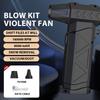 Mini Air Blower With Extra Nozzle 180000RPM Turbo Jet Fan Wind Speed 53m/s Electric Blower Multifunctional Blowing Dust Dryer