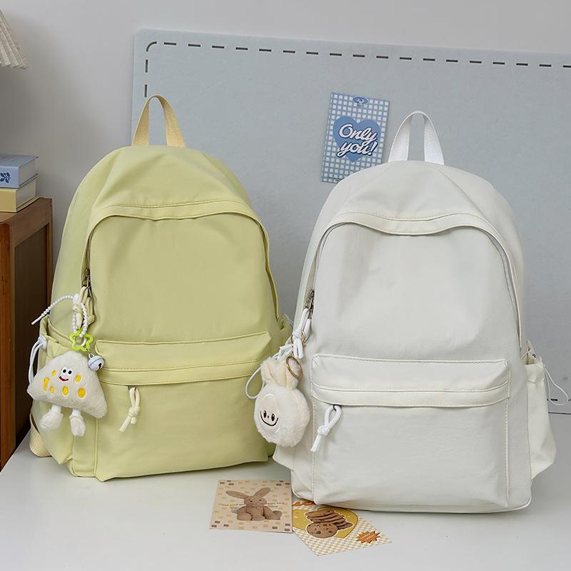 Schoolbag backpack for men and women simple and versatile ins design sense backpack niche Korean fresh large-capacity college student schoolbag