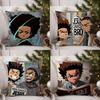 Cartoon A-Boondocks Retro Pillow Case Office Sofa Dorm Chair Back Short Plush Double-sided Printing Home  Cushion Cover