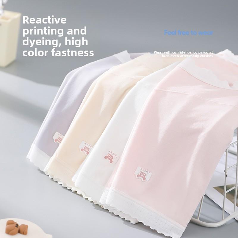 Large Size Female Spring and Summer Pure Cotton Extended Crotch Pregnancy Special High Waist Triangle Briefs