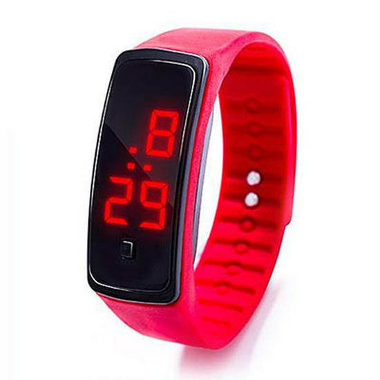 Kids' Sports LED Touch Watch | Fashionable Luminous Gift with Glue Buckle