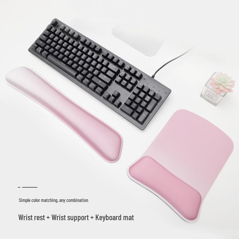 Memory Foam Wrist Rest Set: Comfortable Keyboard & Mouse Pads for Office Typing