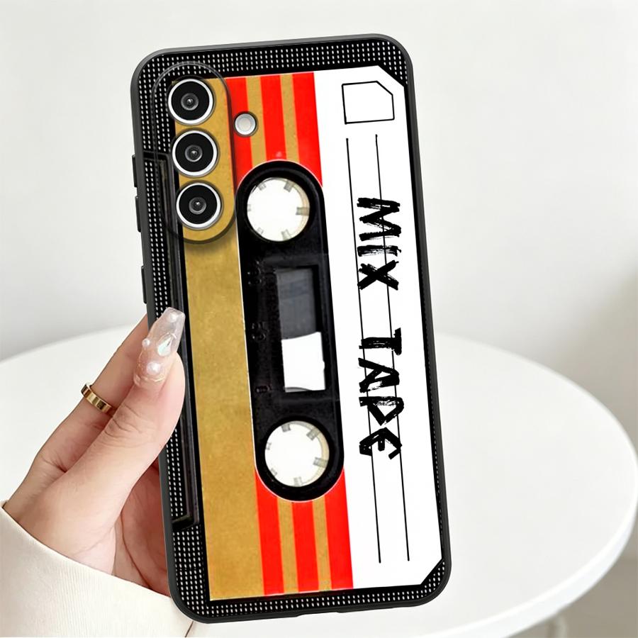 Stripe Vintage Cassette Phone Cover Case for Samsung Galaxy A57 A23 A05 A37 A25 A16 A73 A51 A15 A55 A06 A13 A41 A50 A52 A36 A53