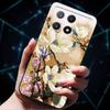 3D Flowers Emboss Fundas For Poco X6 Pro Case Soft Silicone Phone Case for Xiaomi Poco X6 Pro Poco X 6 Pro X6Pro Pocox6 Pro Bags