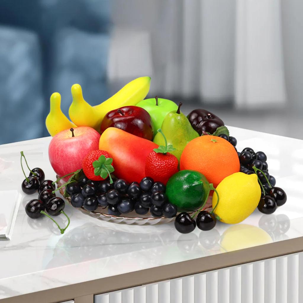 Artificial Fruit Fake Fruits for Home Simulation Fruit Party Christmas Fruit Models for Fake Total 20 Pack, Decor, Set, Decoration, Photography,