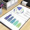 A4 Data Storage Book-100 Pages, Transparent File Pocket Storage and Organization, Document Data Sorting Book, Folder