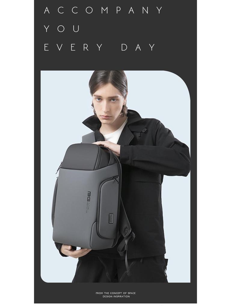 BANGE High-End Herren Wasserdichter Business-Reise-Rucksack, Große Kapazität, Trendiges Design