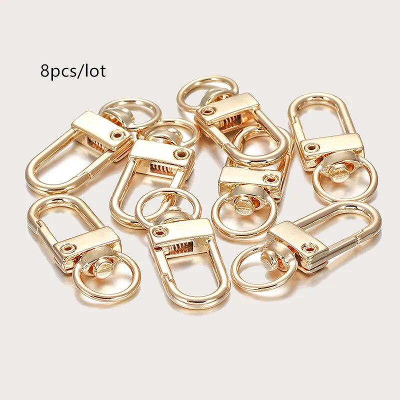 8pcs/lot Metal Universal Buckle Bag Buckle Multi Optional Key Buckle Alloy Buckle Lobster Buckle Bag Accessories